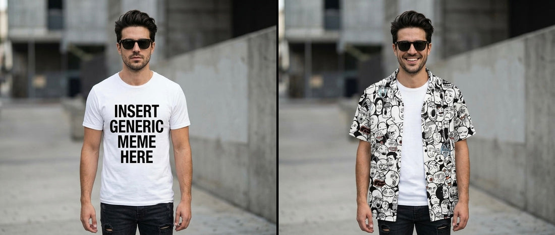 Collage Overshirt vs Graphic Tee: Why the Format Matters